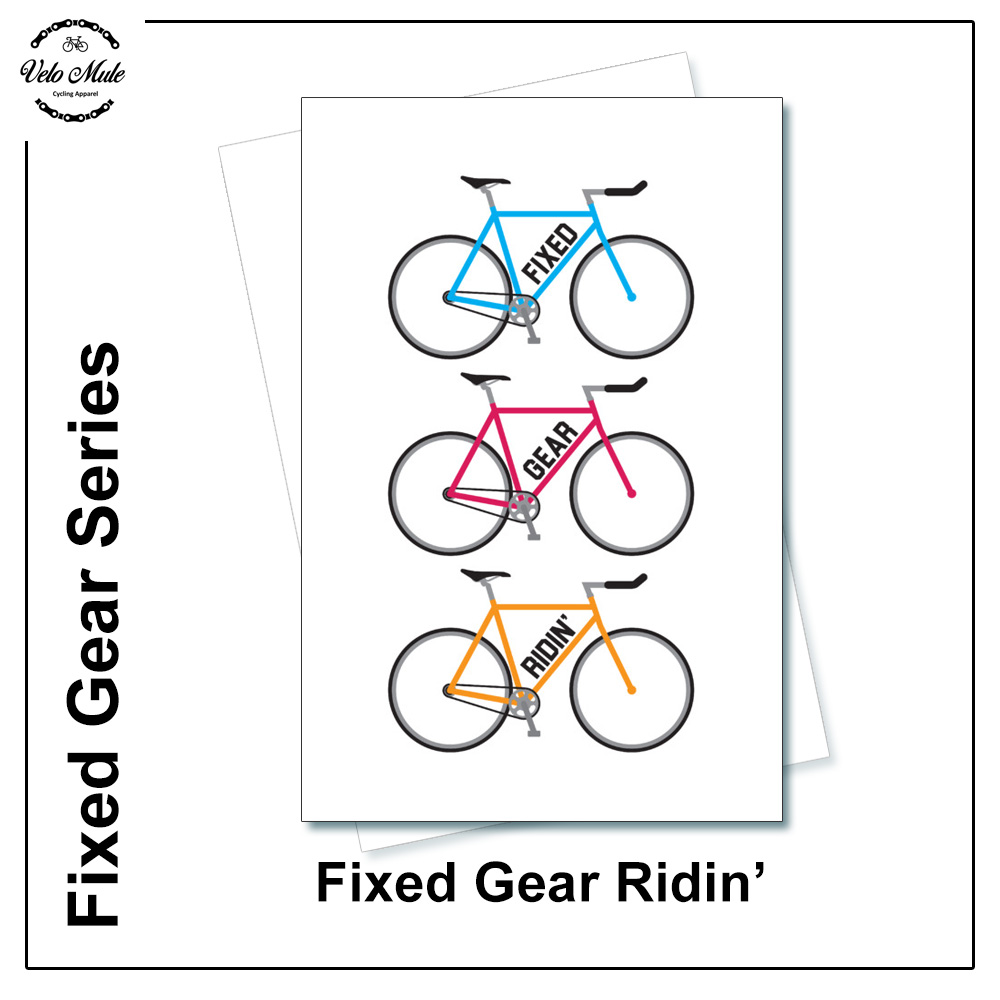 Velo Mule Fixed Gear-Ridin Cycling Art Print