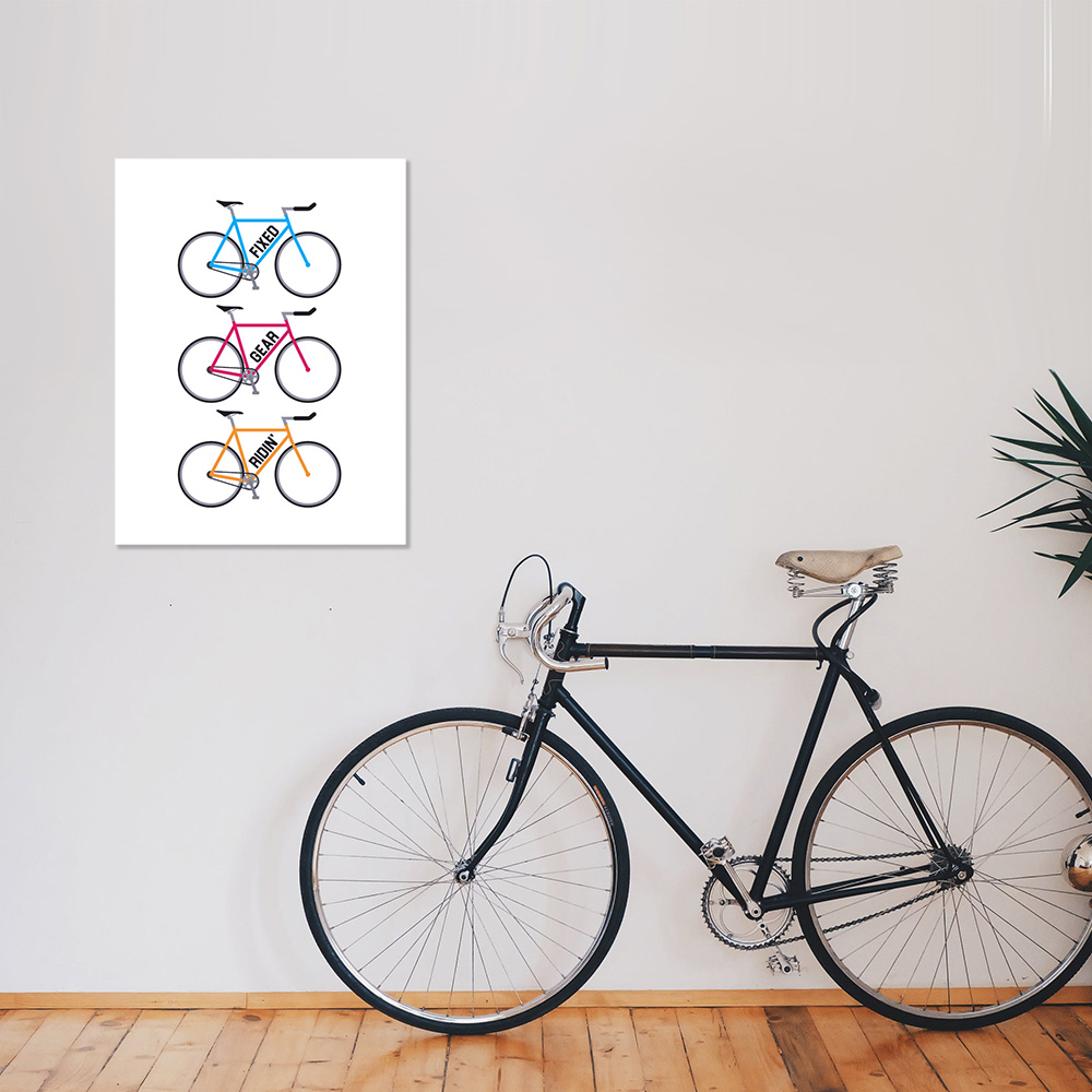 Velo Mule Fixed Gear-Ridin Cycling Art Print