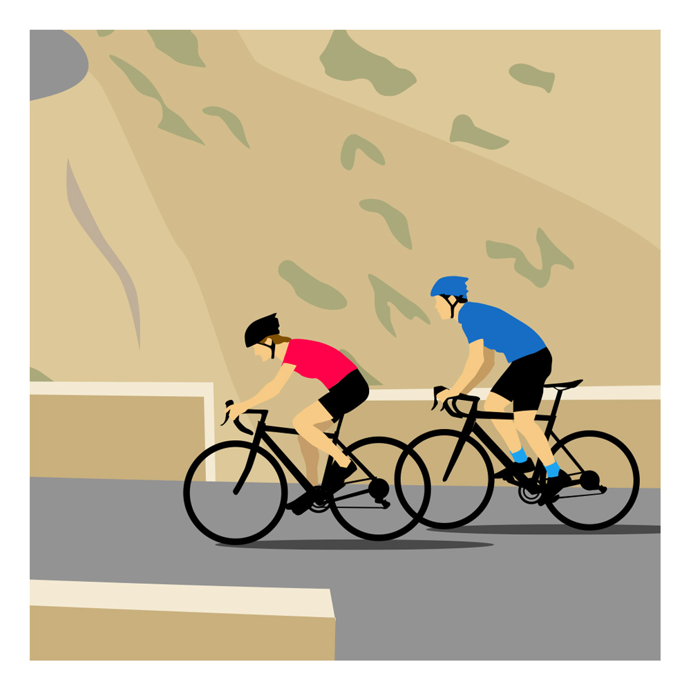 Velo Mule Cap De Formentor Mallorca Cycling Art Print