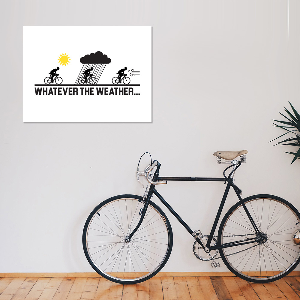 Velo Mule Whatever The Weather Cycling Art Print