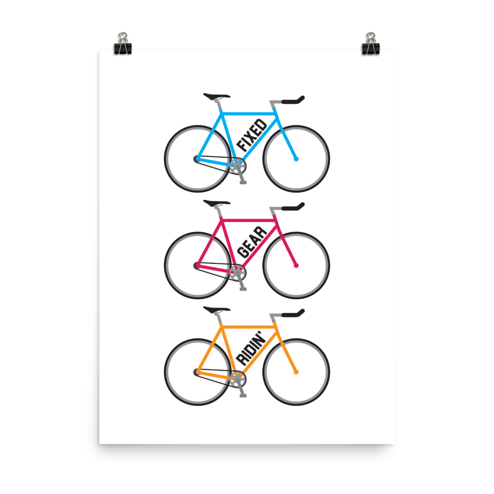 Velo Mule Fixed Gear-Ridin Cycling Art Print