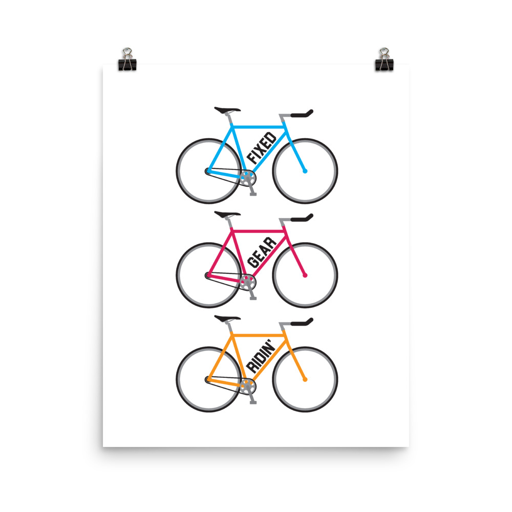 Velo Mule Fixed Gear-Ridin Cycling Art Print